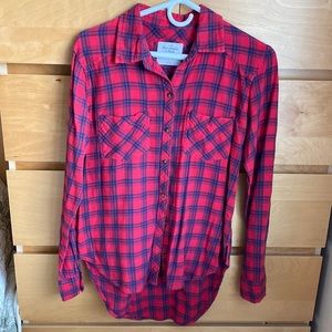 A & F plaid shirt sz S